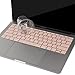 Mosiso Protective Keyboard Cover Skin for NEWEST MacBook Pro 13 Inch A1708 (No Touch Bar, Release October 2016), Rose Quartz