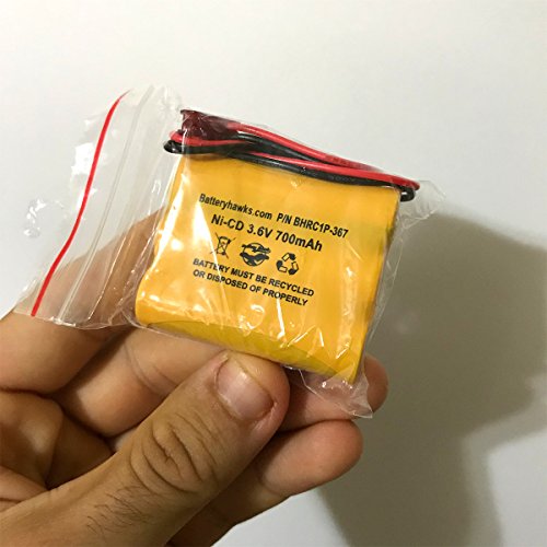 3.6V 700mAh NiCd Exit Sign Battery Replacement Emergency Lighting (10 Pack) S/L 026-148 SL026148 BT-905 P-P504 BT-800 - Thumbnail 3