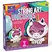 Craft-tastic - Stacked String Art Unicorns  - Craft Kit Makes 2 Magical Unicorns
