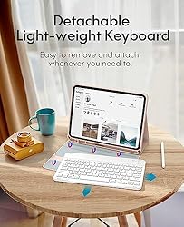 CHESONA iPad Pro 11 Case with Keyboard, iPad Air