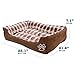 Animals Favorite New Rectangle Pet Bed with Dog Paw Print (25