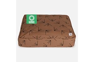 Molly Mutt Medium to Large Duvet Cover, Heat Waves, Brown with Black Accents, 27"x36"x5"