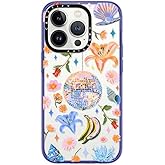 CASETiFY Compact iPhone 14 Pro Case [2X Military Grade Drop Tested / 4ft Drop Protection] - Disco Magic - Peri Purple