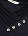 Miusey Tunics for Women, Long Sleeve Cowl Neck Shirt To Wear with Leggings Loose Fit Casual Flowy Top Comfy Oversized Loose Fit Top Workout Blouse Zulily Clothes Black X-Large