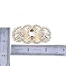 ELEGANTPARK BG 2 Pcs Shoe Clips Antique Mask Design Rhinestones Wedding Party Decoration Gold