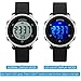 Kid Watch Multi Function 50M Waterproof Sport LED Alarm Stopwatch Digital Child Wristwatch for Boy Girl Black
