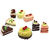 SXFSE Dollhouse Decoration Accessories,1/12 Scale Miniature Dollhouse Accessories Decoration Mini Cake