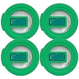 Pyrex 7202-NLC Green No-Leak Vented Round Storage Lid for 1 Cup Bowl (4-Pack)