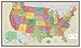 48x78 Huge United States, USA Contemporary Elite Wall Map Poster (48x78 PAPER)