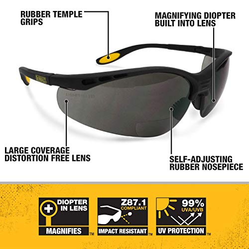 Dewalt DPG59215C Reinforcer RxBifocal 1.5 Smoke Lens High Performance