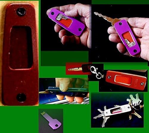 KEYSAFE II OLD BRONZE (ELEVEN ALUMINUM COLORS) -- ORIGINAL "PILOT'S" SPACE-AGE EZ-FOLD COMPACT "FLIGHT SUIT" KEY CASE ORGANIZER -- USB FLASH CARDS, FOB'S -- USA