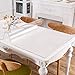 Hewaba 2mm Thick Clear Table Cover Protector - 36 x 60 Inch Rectangle Vinyl Plastic Tablecloth Desk Pad Non-Slip Desk Mat Tablepads for Table, Desk, Any Surface Needed Protection
