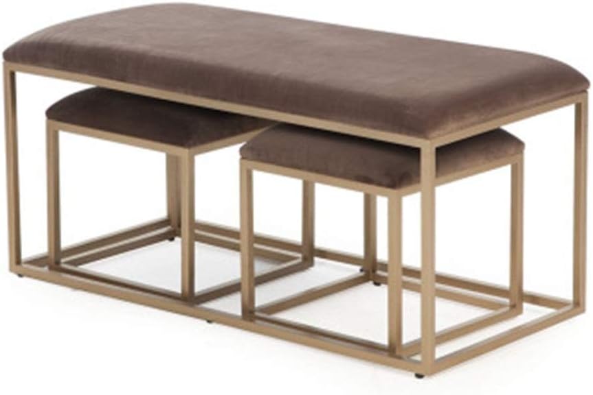 NHVF Taburete de Cama Hogar portátil Zapato Banco Cambio de heces