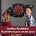 Viper X-Treme Electronic Dartboard, Modern Door Shield, Built In Dart Storage For 6 Darts, 4 Row Cricket Score Display And Overhead Display, Score Adjustment For Misses And Bounce Outs