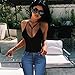 Kwok Blouse, Women's Bra Crop Bustier Bralette Corset Tops Tank T-Shirt (XL, Black)