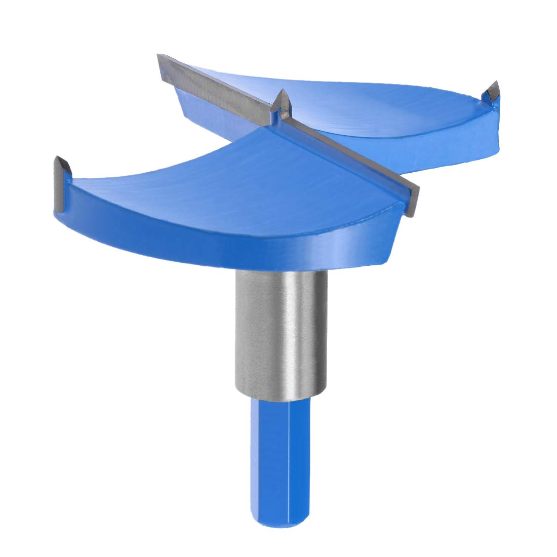 sourcingmap Forstner Drill Bits 95mm, Tungsten Carbide Wood Hole Saw Auger Opener, Woodworking Hinge Hole Drilling Boring Bit Cutter (Blue, Gray)