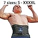 Thermogenic Lumbar Lower Back Brace – free E-book on Lower Back Pain Relief – Inner Elastic Boning & Dual Adjustable Straps – Lumbar Support Belt for Lifting, Posture,Sciatica,Scoliosis (Black, XXXXL)