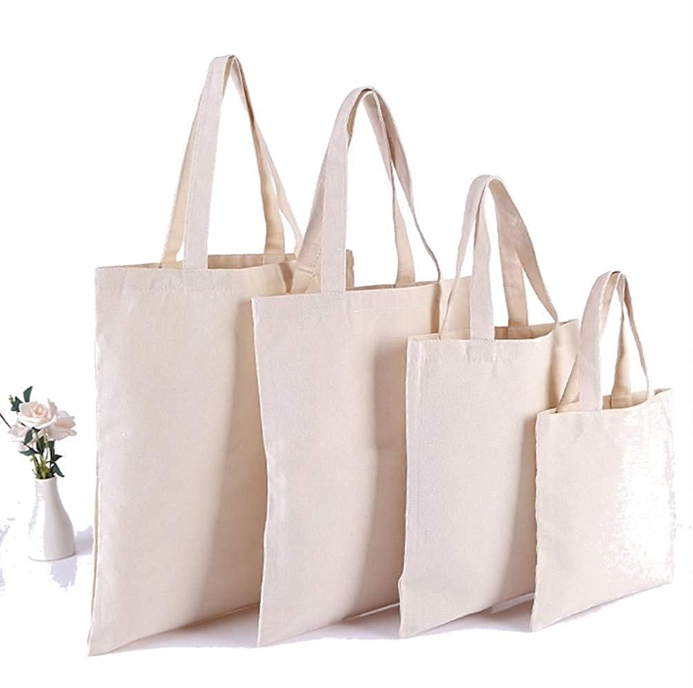 Generic Pure Cotton Reusable bags Foldable & Ecofriendly for Grocery, Shopping, Multipurpose 60