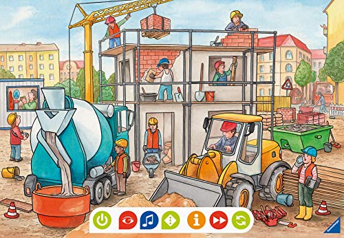 Ravensburger tiptoi Spiel 00049 Puzzle für kleine Entdecker: Baustelle - 2x12 Teile Kinderpuzzle ab 3 Jahren, für Jungen und Mädchen – Bild 3