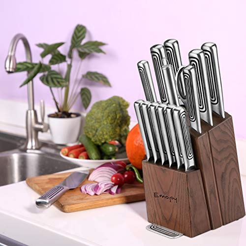 5 15+Piece+Kitchen+Stainless+Handle+Emojoy