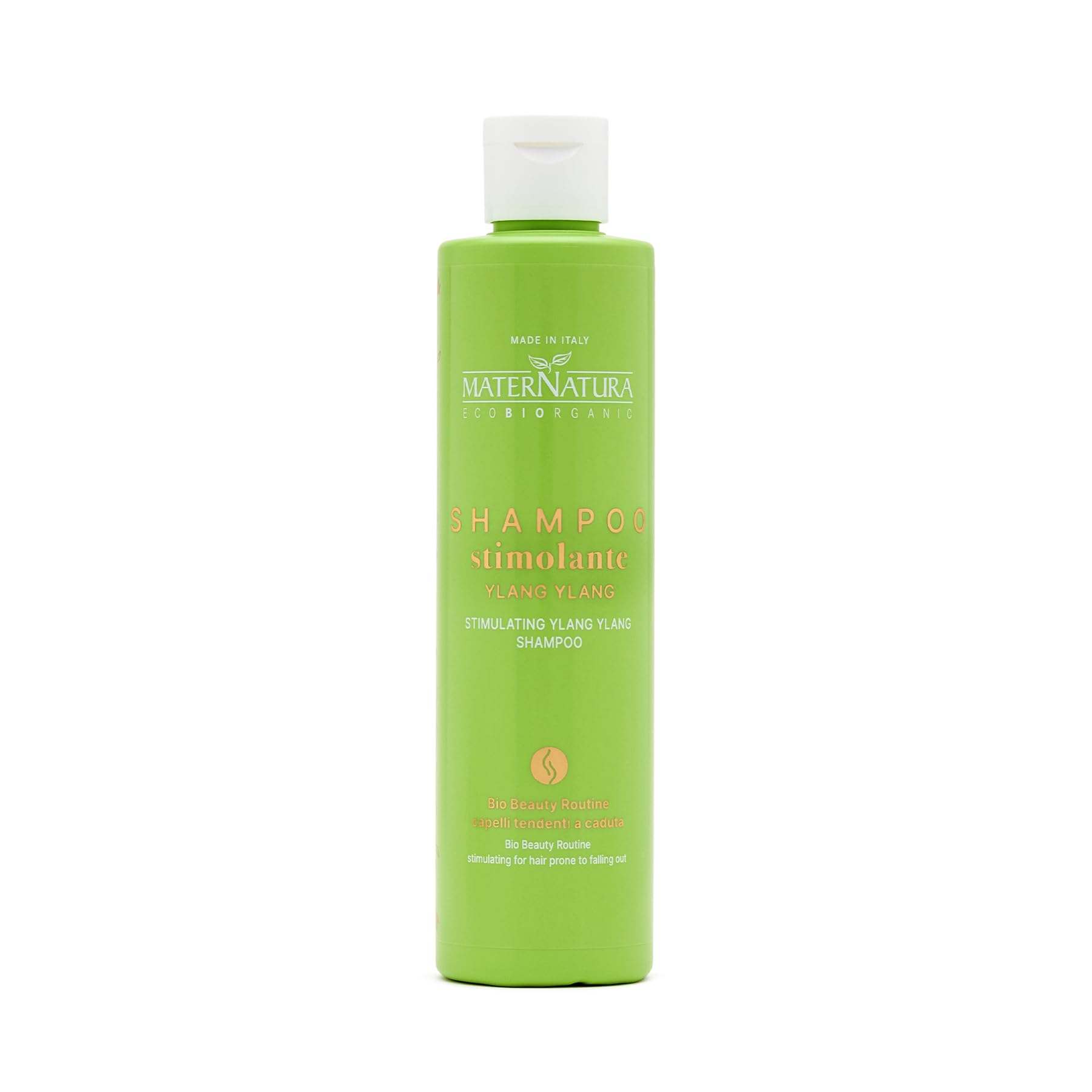 Maternatura, Ylang Ylang Ylang Stimulating Hair Shampoo - cleanses, protects and restores energy to the hair, beauty routine for skin and oily hair, organic, made in Italy - 250 ml