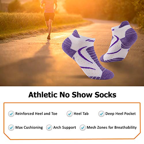 image for Tennis Socks, Feelwe Unisex Athletic Ankle Crew Socks Breathable Tab S