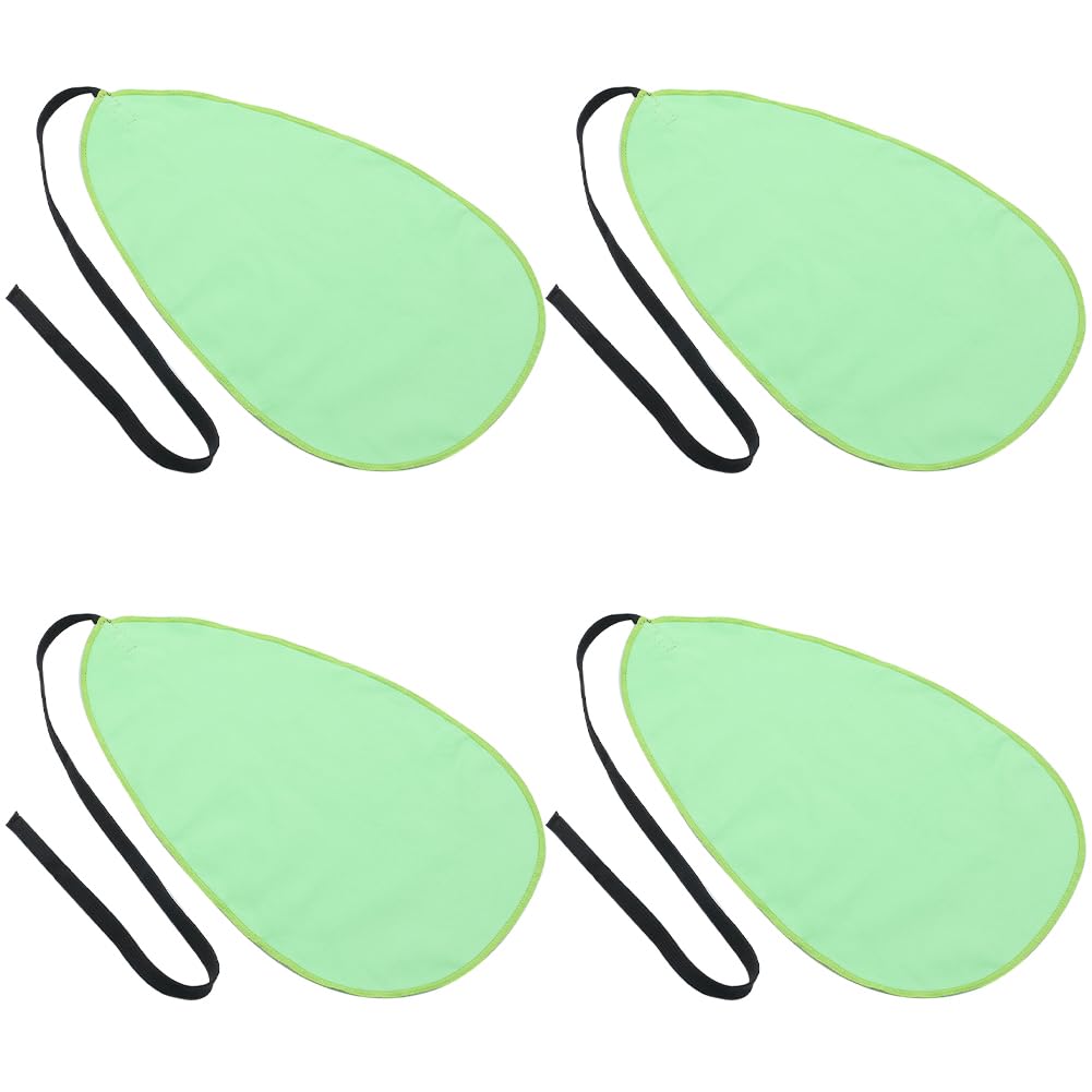 GORGECRAFT 4Pcs Clarinet Cleaning Swab Bulk Green Fibre Teardrop Pull Through Instrument Silk Clean Cloth Cleaner with Weighted String for Inside Tube of Clarinet Piccolo Flute Sax Saxophone