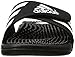 adidas Originals Men's Adissage Slides,Black/Black/White,6 M US