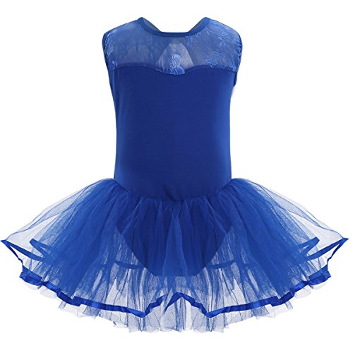 UPC 730060716916, iiniim Kids Girls Cutout Back Ballet Dance Dress Leotard Tutu Skirt Blue 12-14