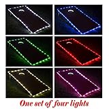 TongYu Set of 2 Cornhole Board Edge Night Lights,Light Up LED Lighting Cornhole Boards Kit, Long Lasting (72+ Hours) Great for Tailgates Backyard/Lawn Wedding BBQ & More!