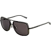 Dita MACH-ONE DT DRX-2030 V-GRY-BLK Matte Black/Matte Castle Rock Metal Aviator Sunglasses Grey Lens