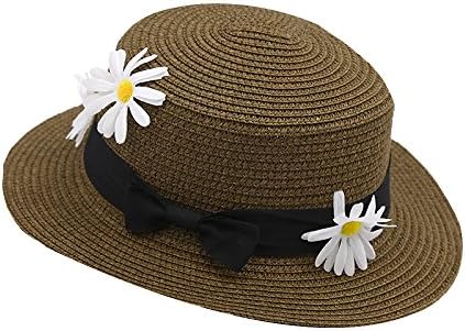 Women Straw Sun Hat Foldable Wide Brim Floppy Summer Beach With Band And Flower Detail