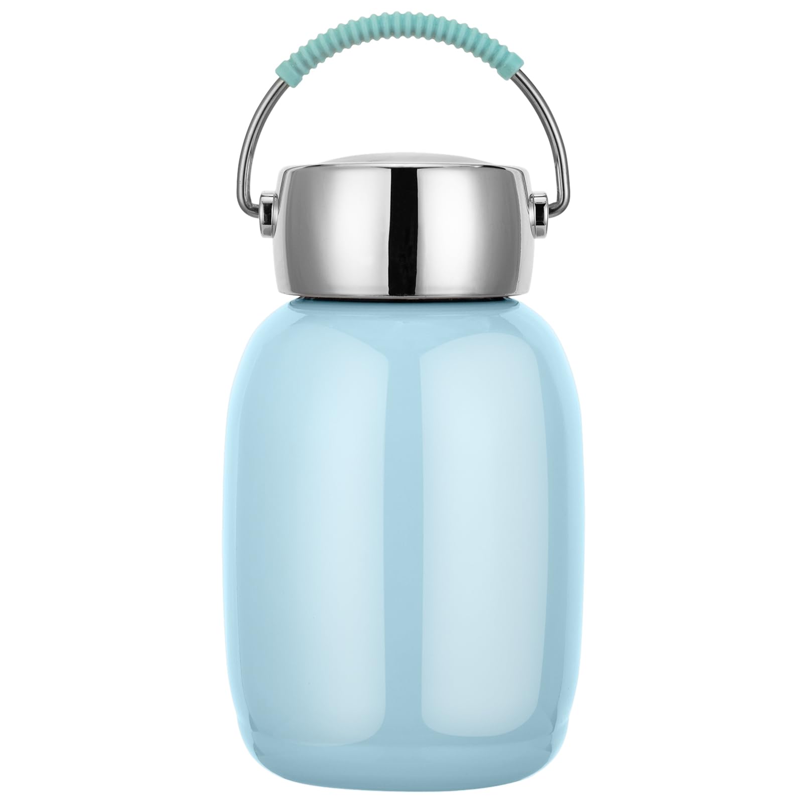 XUDREZ Mini Insulated Stainless Steel Water Bottle,9oz/260ml Small Vacuum Metal Water Bottle Leak Proof Flask for Sports Juice Milk Tea Vacuum Hot and Cold Water Coffee Bottle Blue