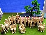 Evemodel P2501B 24pcs Model Trains 1:25 UnPainted Figures LGB G