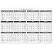 Large 2017 Yearly Wet and Dry Erase Wall Calendar, 24 x 36 Inches, 2-Sided Reversible Vertical/Horizontal by Delane, Mounting Tape Included (AWC-001) (White)
