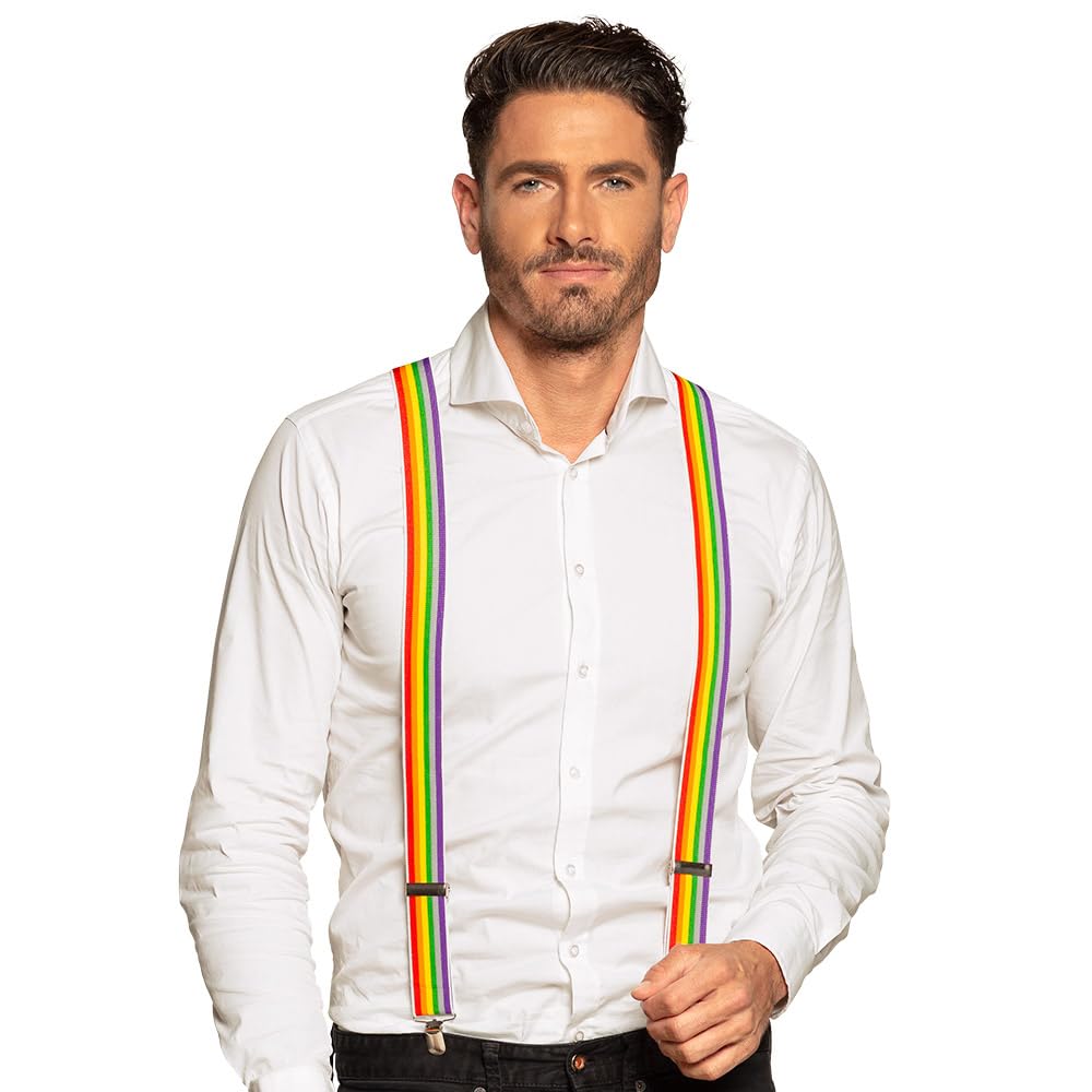 Boland 00596 Rainbow Pride Suspender Braces