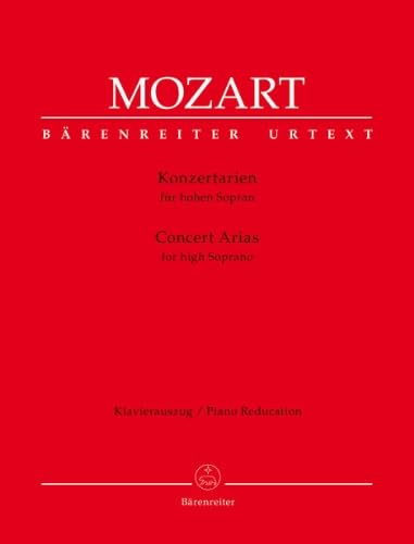 Konzertarien I für hohen Sopran: Klavierauszug Sheet music – 1 Oct. 2013