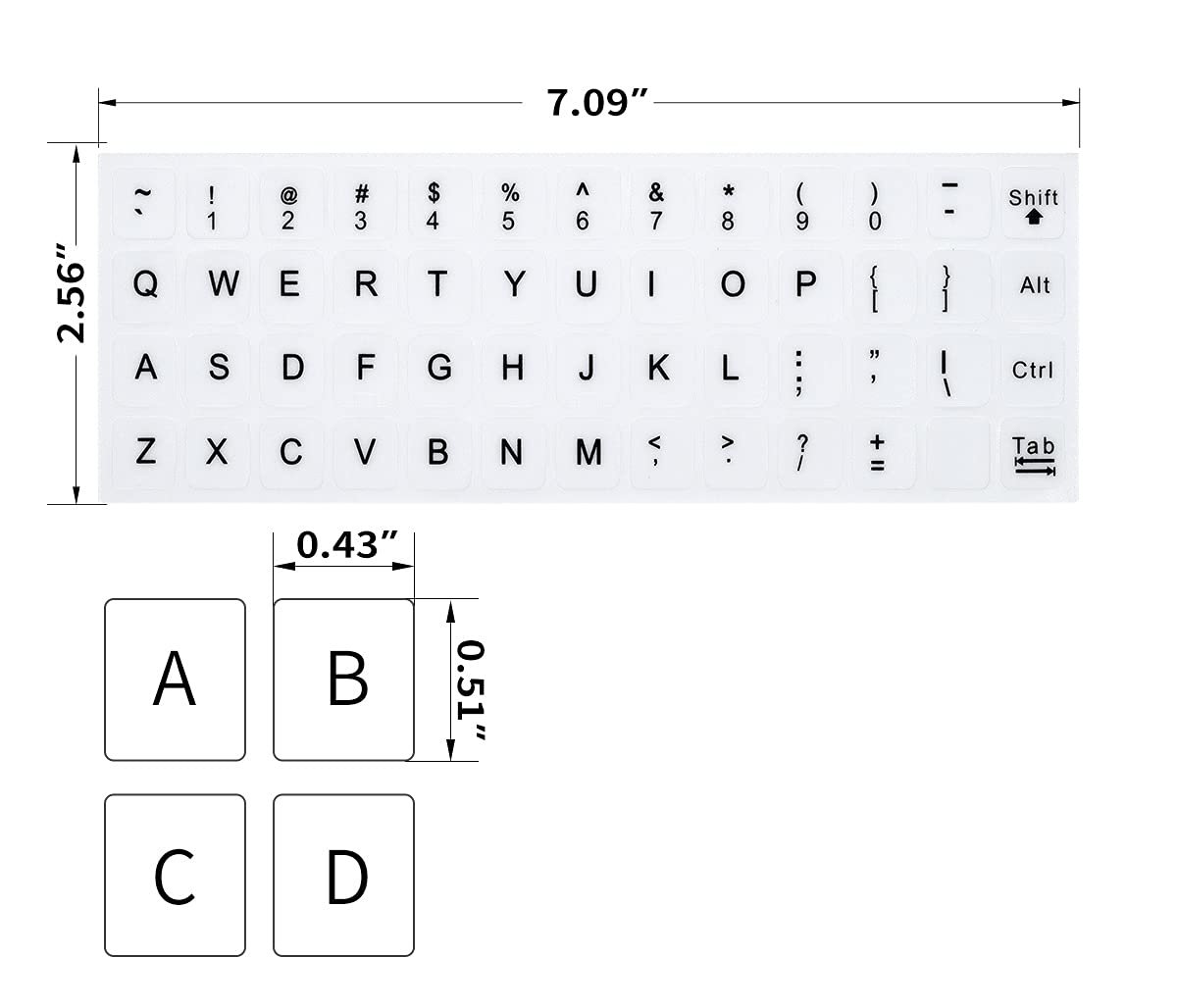Pink Keyboard Replacement Letters Mua (2PCS Pack) English Keyboard Stickers, Universal Keyboard ...