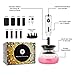 BIBI USB CHARGING Makeup Brush Cleaner and Dryer Machine, Clean in Seconds and Dry with 8 Rubber Holders, 2 Adjustable Speed