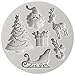 FUNSHOWCASE Santas Fondant Silicone Mold Mini for Winter Christmas