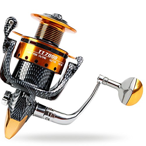 Burning Shark Fishing Reels 12+1 BB, Light and Smooth Spinning Reels
