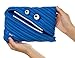 ZIPIT Monster Large Pencil Case for Kids, Cute Zipper Pouch for Boys Girls and Teens, Stationery Bag for School ,Blue