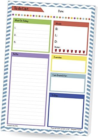 ONE WEEK GIVEAWAY 50% OFF!!! To Do list Notepad 6 x 9 Notepad, With Great Features &amp; Tabs For Plans, Meals &amp; Excersize; Beautiful LIvely ophisticated Design,