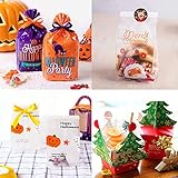 50Pcs/1Pc Christmas Halloween Candy Biscuit Small Gift Packaging Bags Good for Party Suppliers