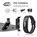 AbandShip Fitness Tracker, Fitness Tracker Watch with Slim Touch Screen and Wristbands, Wearable Activity Tracker as Pedometer Sleep Monitor for Android and iOS (Black.)