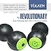 Vulken CurveFit Vibrating Peanut Massage Ball Dual Lacrosse Compact Foam Roller 3 Speed High Intensity Deep Tissue Fitness Massager for Muscle Recovery, Trigger Point Therapy, Myofascial Release.