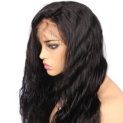 BLY Lace Front Wigs Body Wave Human Hair 12 Inch with Baby Hair for