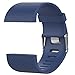 FitTurn For Fitbit Surge Bands, New Adjustable Soft TPU Bracelet 3D Lines Strap Small&Large Replacement Bands For Fitbit Surge Watch WatchBand Wristband &TOOL (L-size:6.3''X7.8'',Black+Gray+DBlue)