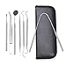 Tenozek Stainless Steel Dental Tools, Dental Picks, Dental Hygiene Kit, Tooth Scraper Plaque Tartar Scraper Remover/Tonsil Stone Remover with Light