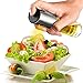 Olive Oil Sprayer, Binseni Vinegar Sprayer Liquid Dispenser Kitchen Accessories for BBQ, Salad, Cooking Set (Glass)